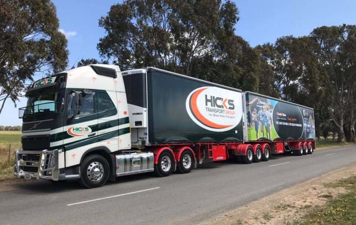 B-Double Transport, Cobram to Melbourne.