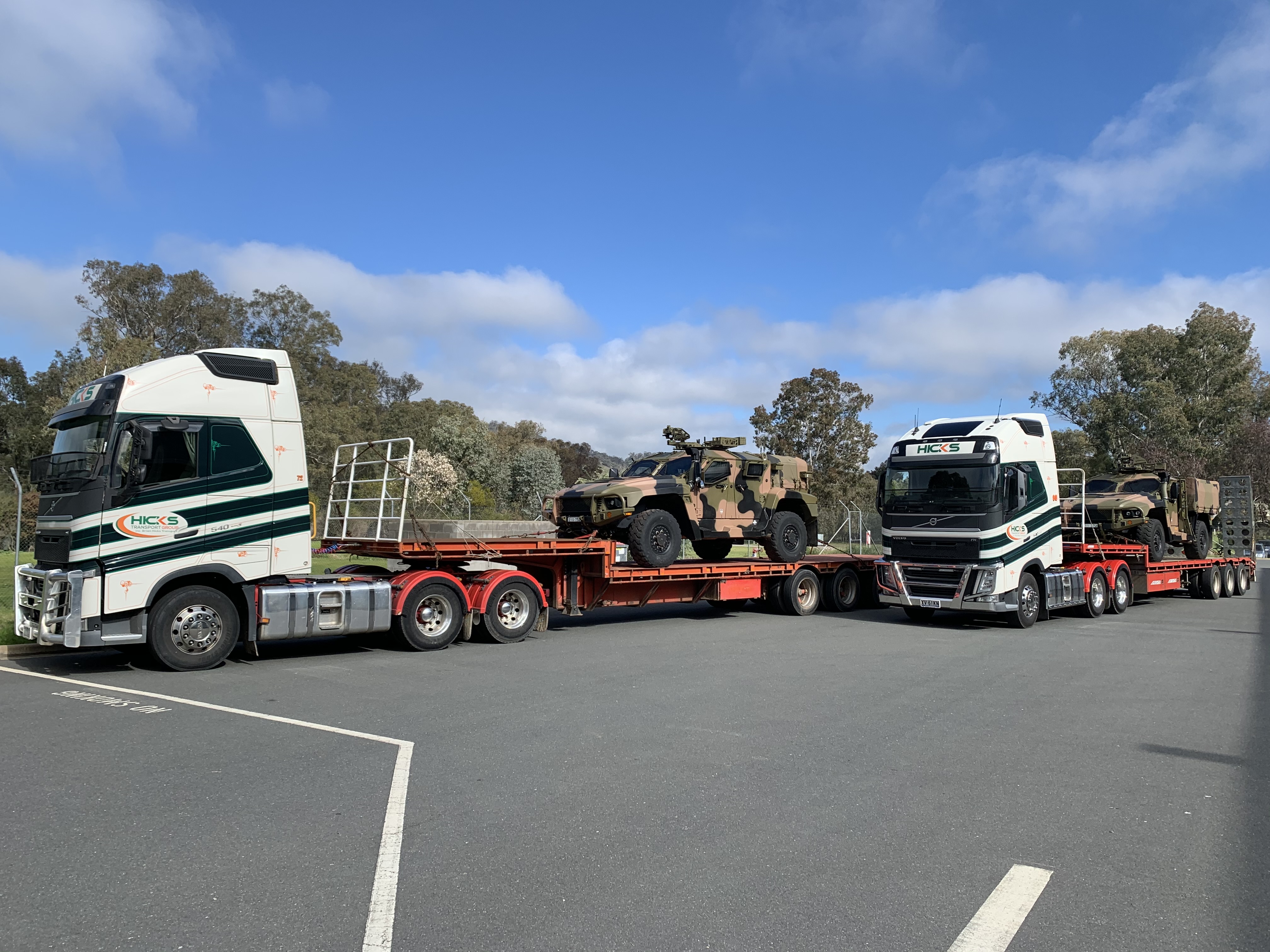 Drop Deck Trailers suitable for large freight.